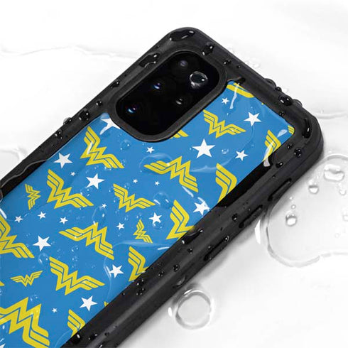DC Comics Wonder Woman Pattern Galaxy S20 Plus Waterproof Case