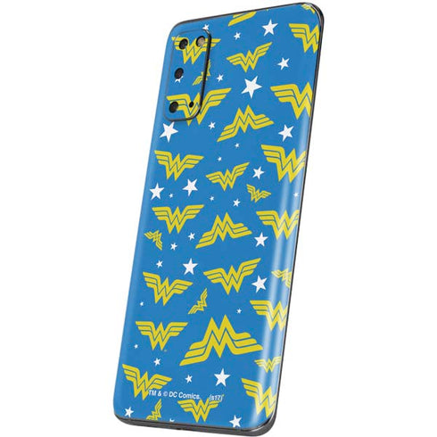 DC Comics Wonder Woman Pattern Galaxy S20 Skin