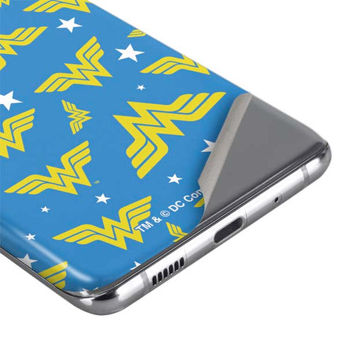 DC Comics Wonder Woman Pattern Galaxy S20 Skin