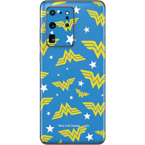 DC Comics Wonder Woman Pattern Galaxy S20 Ultra 5G Skin
