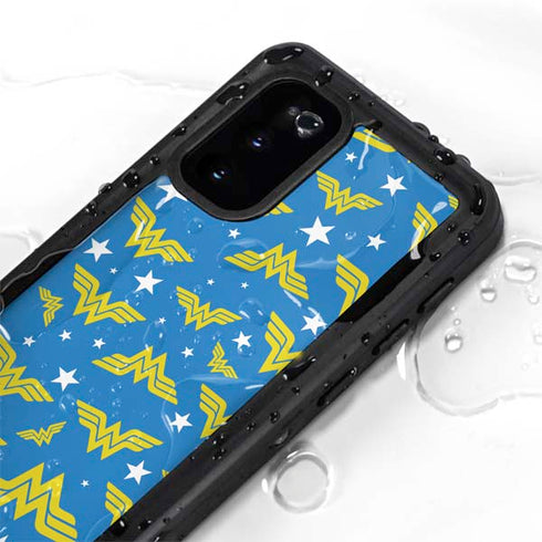 DC Comics Wonder Woman Pattern Galaxy S20 Waterproof Case