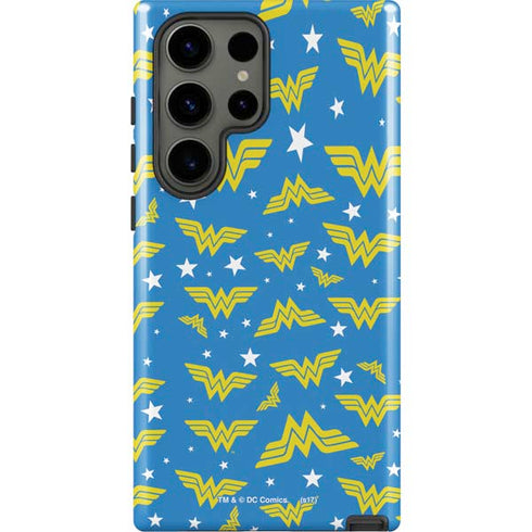 DC Comics Wonder Woman Pattern Galaxy S23 Ultra Pro Case