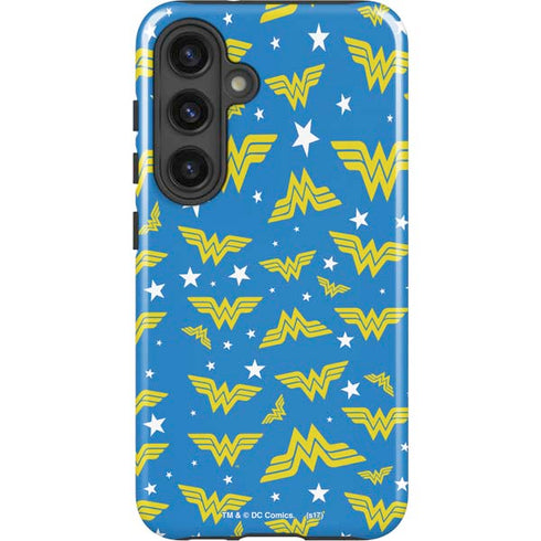 DC Comics Wonder Woman Pattern Galaxy S25 Impact Case