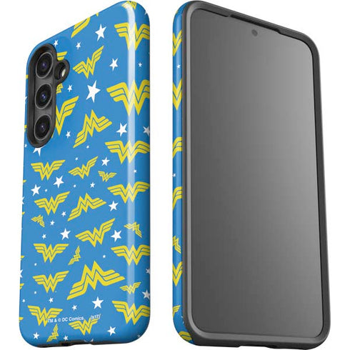 DC Comics Wonder Woman Pattern Galaxy S25 Impact Case