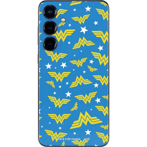 DC Comics Wonder Woman Pattern Galaxy S25 Skin