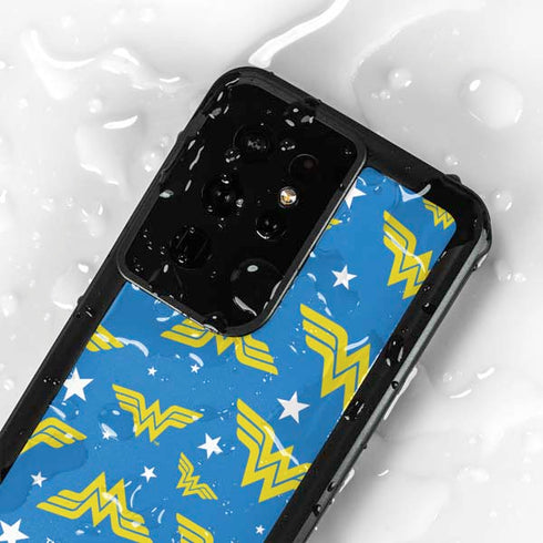 DC Comics Wonder Woman Pattern Galaxy S24 Ultra Waterproof Case