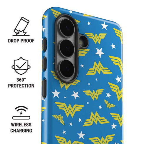 DC Comics Wonder Woman Pattern Galaxy S26 Impact Case