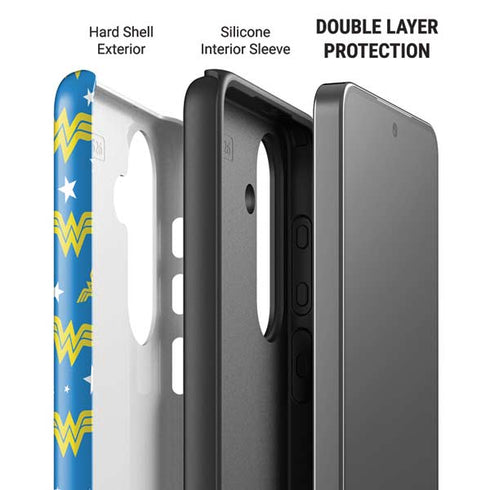 DC Comics Wonder Woman Pattern Galaxy S26 Impact Case