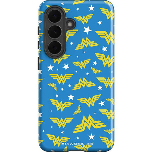 DC Comics Wonder Woman Pattern Galaxy S26 Plus Impact Case