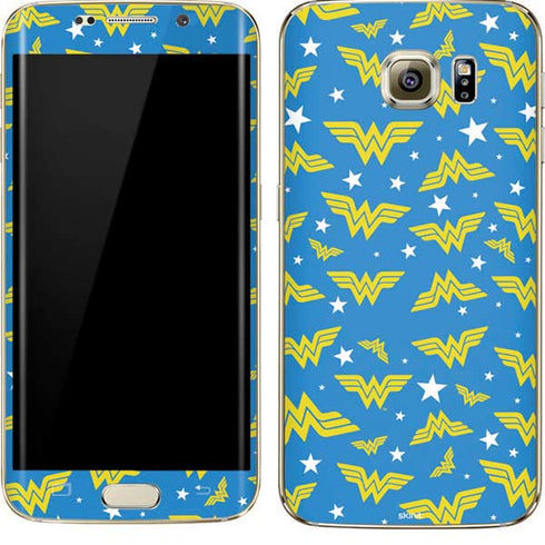 DC Comics Wonder Woman Pattern Galaxy S7 Edge Skin