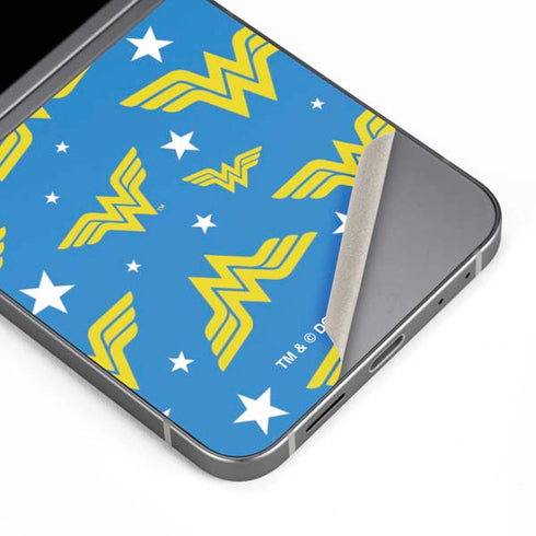 DC Comics Wonder Woman Pattern Galaxy Z Flip6 Skin