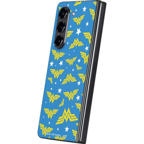 DC Comics Wonder Woman Pattern Galaxy Z Fold5 5G Skin