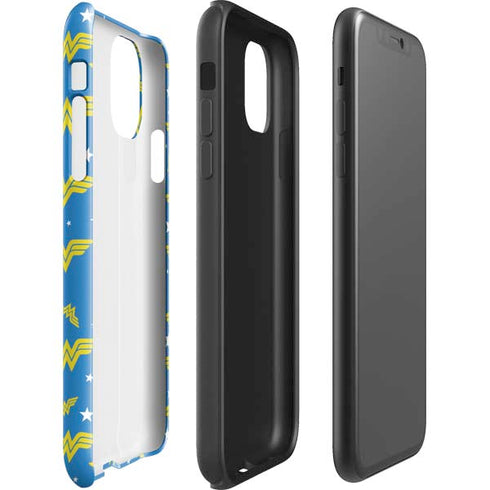DC Comics Wonder Woman Pattern iPhone 11 Pro Max Impact Case