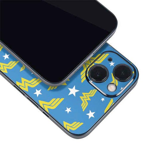 DC Comics Wonder Woman Pattern iPhone 15 Skin
