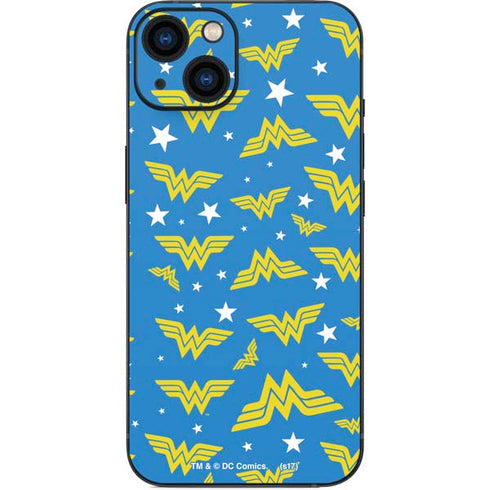 DC Comics Wonder Woman Pattern iPhone 15 Skin