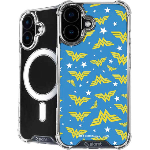 DC Comics Wonder Woman Pattern iPhone 16 MagSafe Case