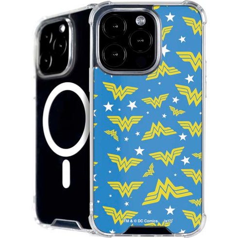 DC Comics Wonder Woman Pattern iPhone 16 Pro MagSafe Case