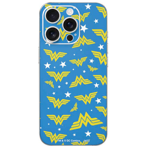 DC Comics Wonder Woman Pattern iPhone 16 Pro Skin