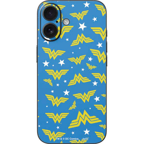 DC Comics Wonder Woman Pattern iPhone 16 Skin