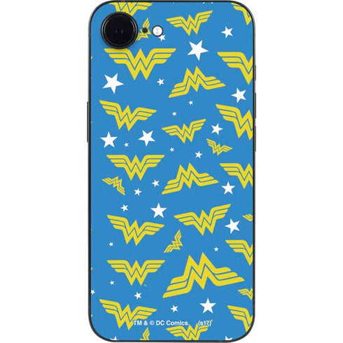 DC Comics Wonder Woman Pattern iPhone 16e Skin