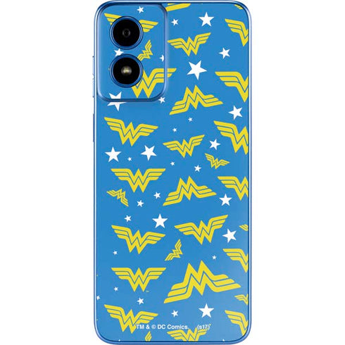 DC Comics Wonder Woman Pattern Moto G Play 4G (2024) Skin