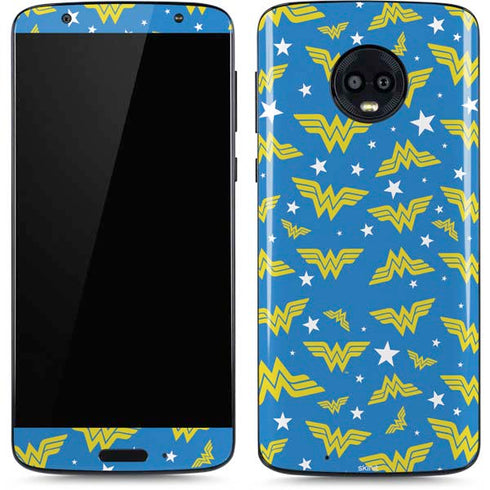 DC Comics Wonder Woman Pattern Moto G6 Skin