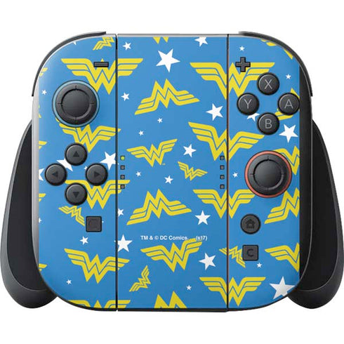 DC Comics Wonder Woman Pattern Nintendo Switch 2 (2025) with Joy-Con Skin