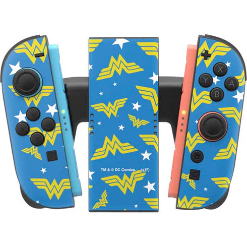 DC Comics Wonder Woman Pattern Nintendo Switch 2 (2025) Joy-Con Controller Skin