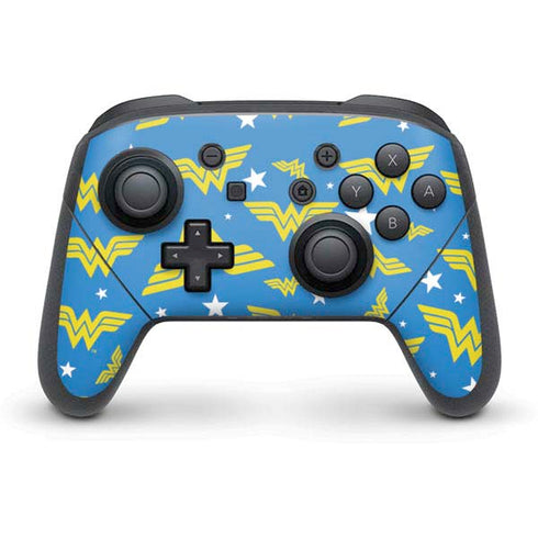 DC Comics Wonder Woman Pattern Nintendo Skins