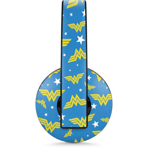 DC Comics Wonder Woman Pattern PlayStation 4 Gold Wireless Headset Skin