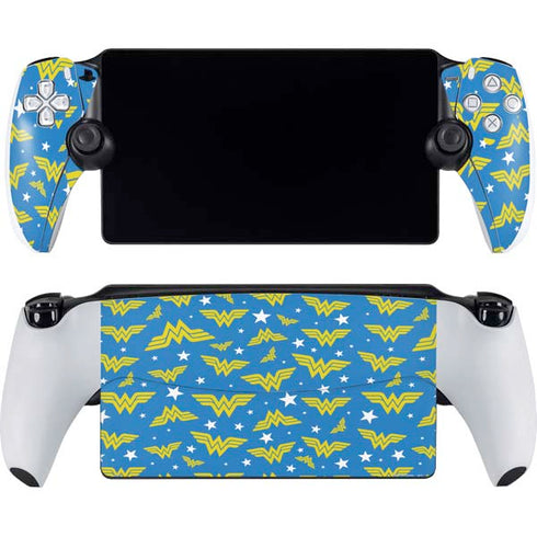 DC Comics Wonder Woman Pattern PlayStation Portal Remote Player Skin