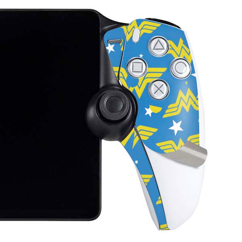 DC Comics Wonder Woman Pattern PlayStation Portal Remote Player Skin