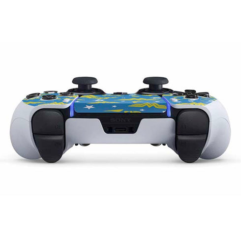 DC Comics Wonder Woman Logo Pattern PS5 DualSense Edge Pro Controller Skin