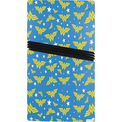 DC Comics Wonder Woman Pattern PS5 Pro Console Skin
