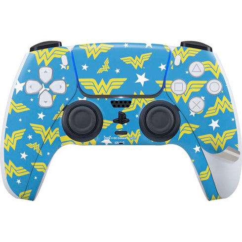 DC Comics Wonder Woman Pattern PS5 Pro Disk Bundle Skin