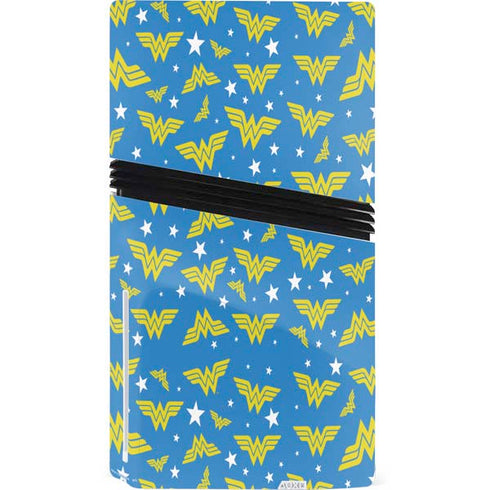 DC Comics Wonder Woman Pattern PS5 Pro Disk Console Skin