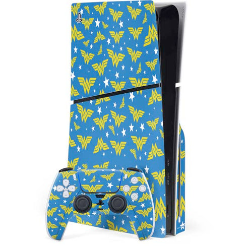 DC Comics Wonder Woman Pattern PlayStation PS5 Skins