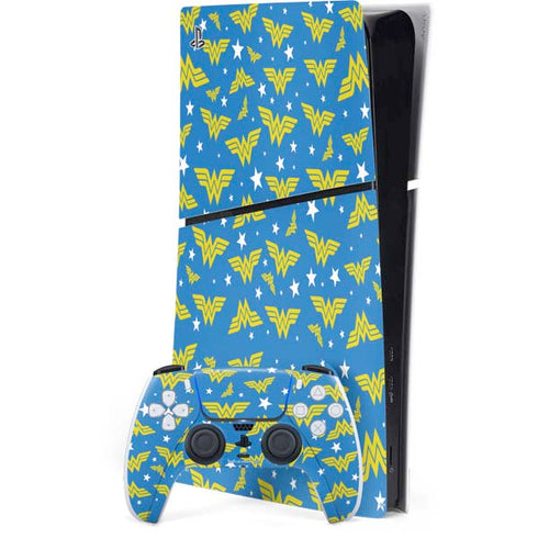 DC Comics Wonder Woman Pattern PlayStation PS5 Skins