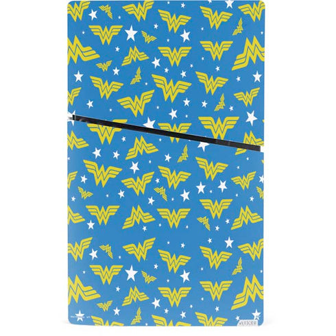 DC Comics Wonder Woman Pattern PS5 Slim Digital Edition Console Skin