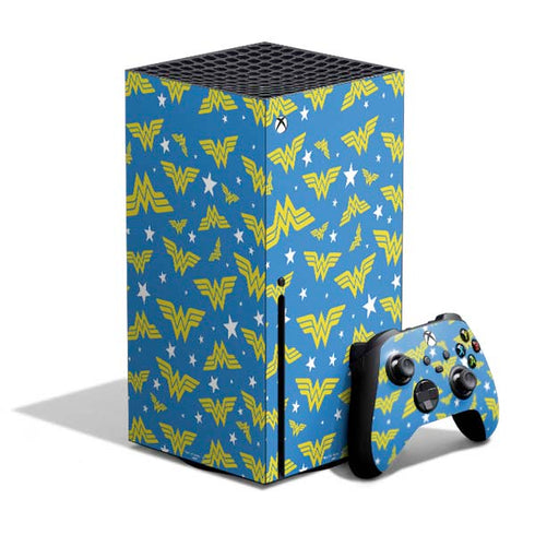 DC Comics Wonder Woman Logo Pattern Xbox Series X Bundle Skin