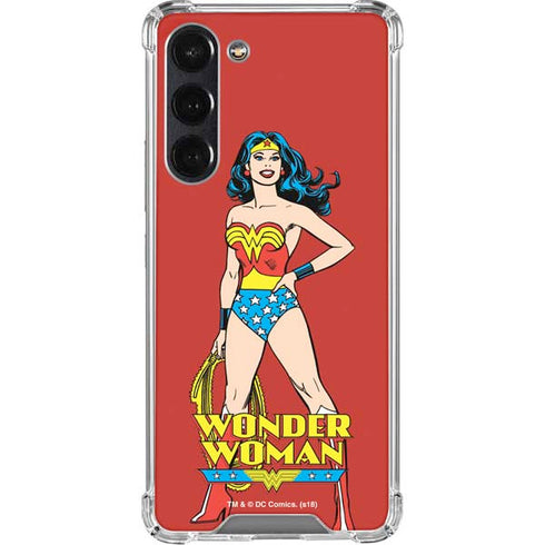 DC Comics Wonder Woman Portrait Galaxy S24 FE Clear Case