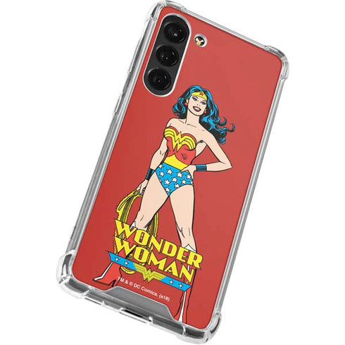 DC Comics Wonder Woman Portrait Galaxy S24 FE Clear Case