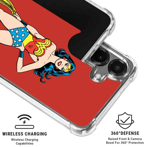 DC Comics Wonder Woman Portrait Galaxy S26 Plus Clear Case