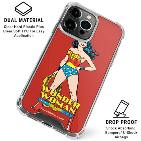 DC Comics Wonder Woman Portrait iPhone 16 Pro Max Clear Case
