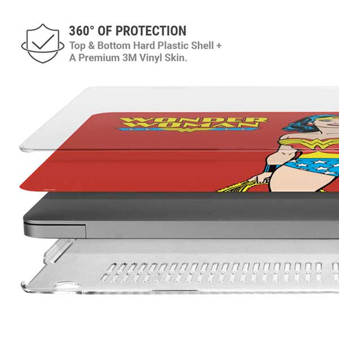 DC Comics Wonder Woman Portrait MacBook Pro 14in (2021-24) Case plus Skin