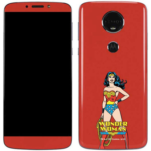 DC Comics Wonder Woman Portrait Moto E5 Plus Skin