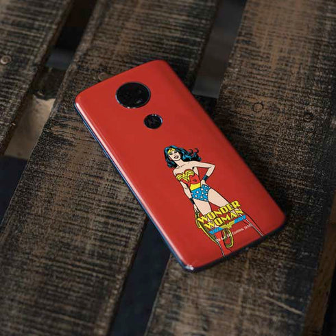 DC Comics Wonder Woman Portrait Moto E5 Plus Skin