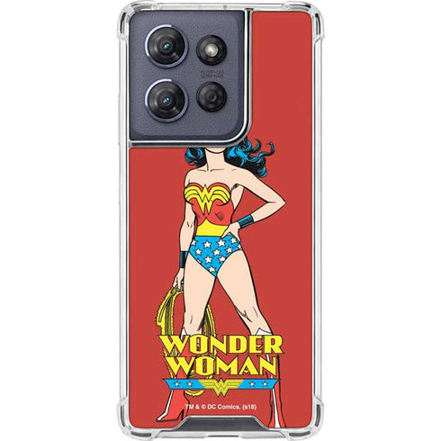 DC Comics Wonder Woman Portrait Moto G 5G (2025) Clear Case
