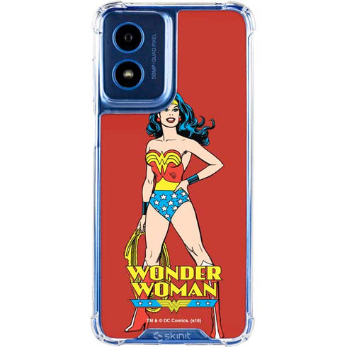 DC Comics Wonder Woman Portrait Moto G Play 4G (2024) Clear Case