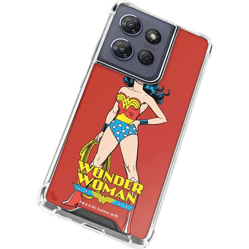 DC Comics Wonder Woman Portrait Moto G Play 5G (2025) Clear Case